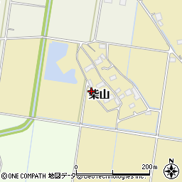 茨城県筑西市柴山周辺の地図