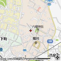 茨城県ひたちなか市八幡町周辺の地図