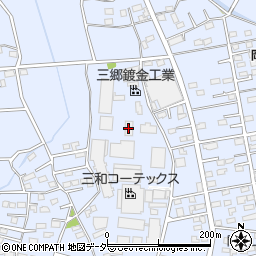 三郷鍍金工業工場周辺の地図