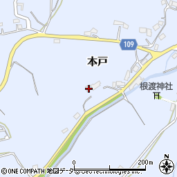 茨城県笠間市本戸5737周辺の地図