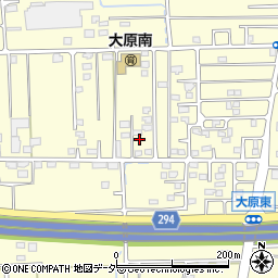 群馬県太田市大原町110-15周辺の地図