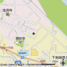 群馬県高崎市剣崎町1140-16周辺の地図