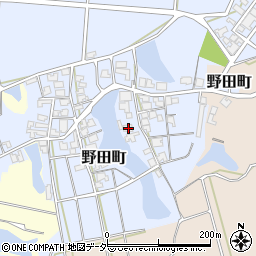 石川県加賀市野田町キ100周辺の地図
