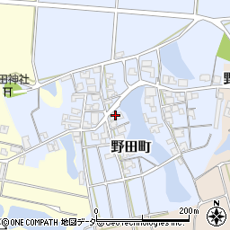 石川県加賀市野田町ユ周辺の地図
