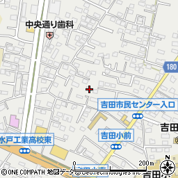 茨城県水戸市元吉田町1411-3周辺の地図