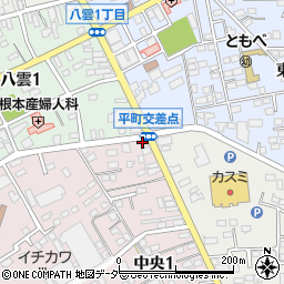 平町交差点周辺の地図