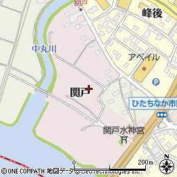 茨城県ひたちなか市関戸周辺の地図