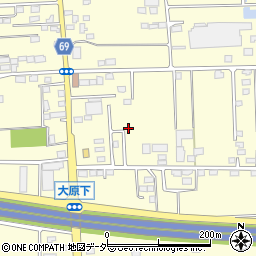 群馬県太田市大原町106周辺の地図