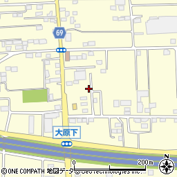 群馬県太田市大原町106-32周辺の地図