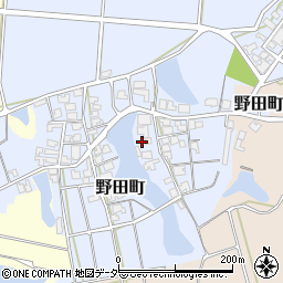 石川県加賀市野田町キ102周辺の地図