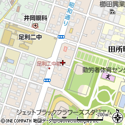 栃木県足利市西砂原後町1185周辺の地図