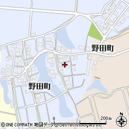 石川県加賀市野田町キ14周辺の地図