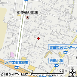 茨城県水戸市元吉田町1410周辺の地図