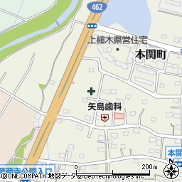 群馬県伊勢崎市本関町1169周辺の地図