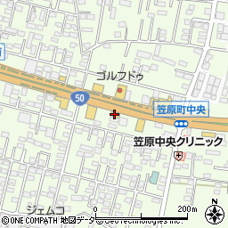 吉野家水戸笠原店周辺の地図
