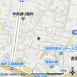 茨城県水戸市元吉田町1409-3周辺の地図