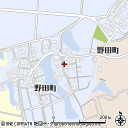 石川県加賀市野田町キ104周辺の地図