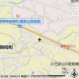 群馬県高崎市剣崎町1260-13周辺の地図