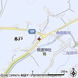 茨城県笠間市本戸5682周辺の地図