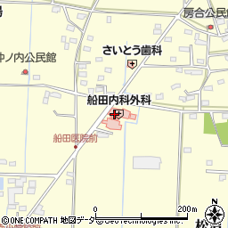 船田内科外科医院周辺の地図