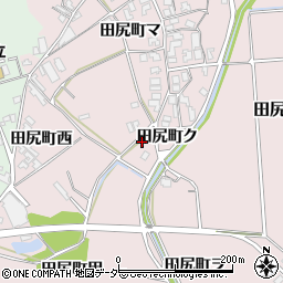 石川県加賀市田尻町南周辺の地図
