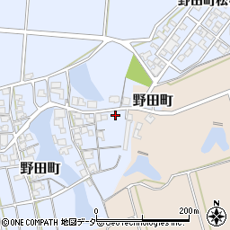 石川県加賀市野田町キ5周辺の地図