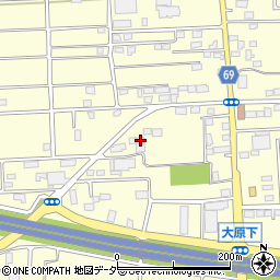 群馬県太田市大原町2159周辺の地図