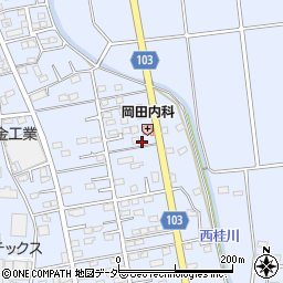 岡田内科医院周辺の地図