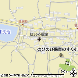 柳沢公民館周辺の地図