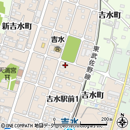 栃木県佐野市吉水駅前1丁目周辺の地図