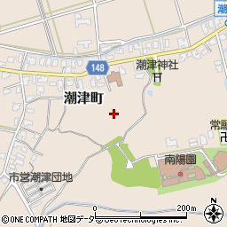 石川県加賀市潮津町周辺の地図