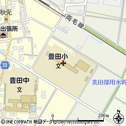 小山市立豊田小学校周辺の地図