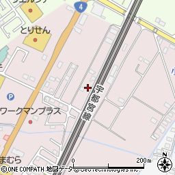 栃木県小山市喜沢638周辺の地図