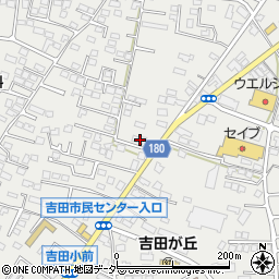 茨城県水戸市元吉田町1396-2周辺の地図
