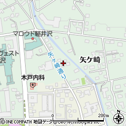 長野県軽井沢町（北佐久郡）軽井沢（矢ケ崎）周辺の地図