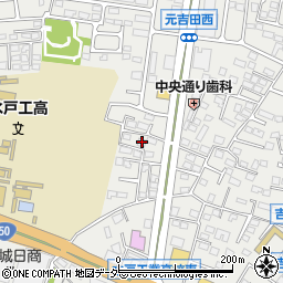 茨城県水戸市元吉田町1250-6周辺の地図