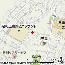 栃木県足利市五十部町846-1周辺の地図