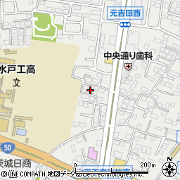 茨城県水戸市元吉田町1250-7周辺の地図