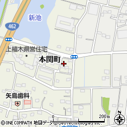 群馬県伊勢崎市本関町1195周辺の地図