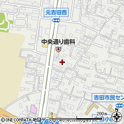 茨城県水戸市元吉田町1247-2周辺の地図