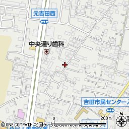茨城県水戸市元吉田町1244-8周辺の地図