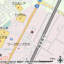 栃木県小山市喜沢641周辺の地図