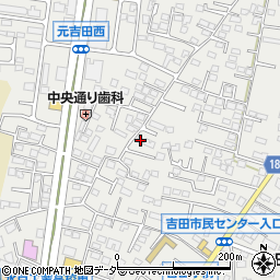 茨城県水戸市元吉田町1334-1周辺の地図