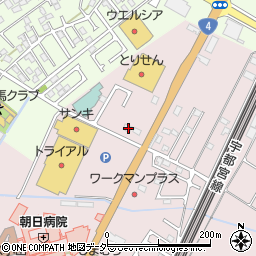 栃木県小山市喜沢647周辺の地図