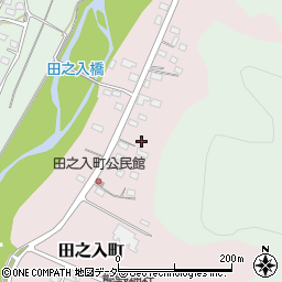 栃木県佐野市田之入町周辺の地図