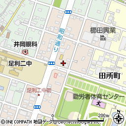 栃木県足利市西砂原後町1179周辺の地図