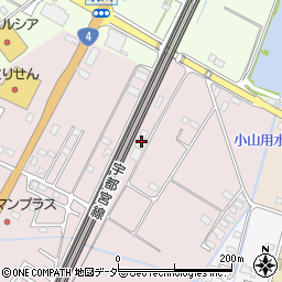 栃木県小山市喜沢635周辺の地図