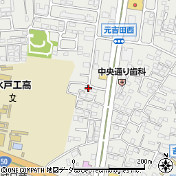茨城県水戸市元吉田町1250-23周辺の地図