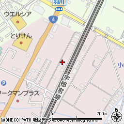 栃木県小山市喜沢636周辺の地図