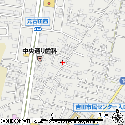 茨城県水戸市元吉田町1243-1周辺の地図